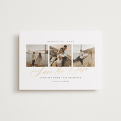 "Topside" - Save the Dates in Pearl by Sarah Brown - Front