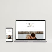 "Entwine" - Save the Dates in Pearl by Jennifer Postorino - FREE Wedding Website