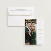 "Effortless" - Save the Dates in Chiffon by Ashley Rosenbaum - Save the Date with Envelope