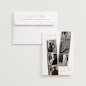 "Snapshots" - Save the Dates in Pearl by Leah Bisch - Save the Date with Envelope