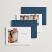 "Garden Lights" - Save the Dates in Navy by Hooray Creative - Back of Card Options