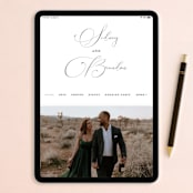 "Portrait" - Save the Dates in Golden by Minted - FREE Wedding Website