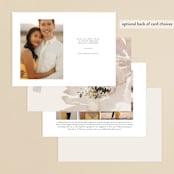 "symphonious" - Save the Dates in Tea Rose by Design Lotus - Back of Card Options