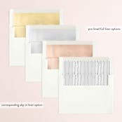 "Mood" - Save the Dates in Cotton by Stacey Meacham - Envelope Liner Options