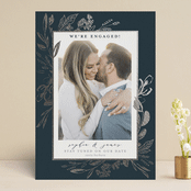 "Our Day" - Save the Dates in Navy by Susan Moyal - Front