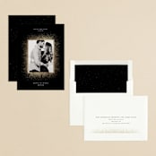 "Glittery Shine" - Save the Dates in Tuxedo by Lori Wemple - Assembled