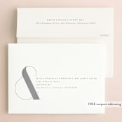 "&" - Save the Dates in Snow by Lori Wemple - FREE Recipient Addressing
