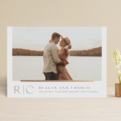 "Modern bar" - Save the Dates in Paper by Stacey Meacham - Front