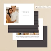 "Modern bar" - Save the Dates in Paper by Stacey Meacham - Back of Card Options