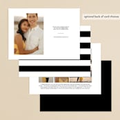 "Elegant Initials" - Save the Dates in Diamond by Kelly Schmidt - Back of Card Options
