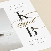 "Elegant Initials" - Save the Dates in Diamond by Kelly Schmidt - Detail