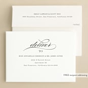"Elegant Initials" - Save the Dates in Diamond by Kelly Schmidt - FREE Recipient Addressing
