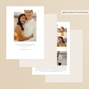 "Infinite" - Save the Dates in Buttercream by Jessica Williams - Back of Card Options