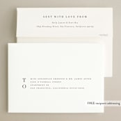 "Lovely stack" - Save the Dates in Crimson by Stacey Meacham - FREE Recipient Addressing