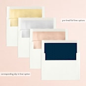 "Opulent" - Save the Dates in Navy by Jessica Williams - Envelope Liner Options