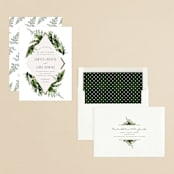 "Diamante" - Save the Dates in Forest by Leah Bisch - Assembled