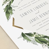 "Diamante" - Save the Dates in Forest by Leah Bisch - Detail