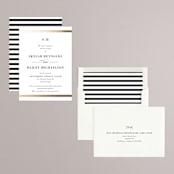 "Classic Monogram" - Save the Dates in Snow by Stacey Meacham - Assembled