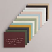 "Classic Monogram" - Save the Dates in Snow by Stacey Meacham - Colored Envelopes Available