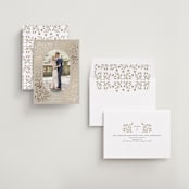 "Golden Botanical Frame" - Save the Dates in Biscotti by Susan Zinader - Assembled