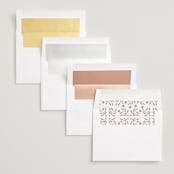 "Golden Botanical Frame" - Save the Dates in Biscotti by Susan Zinader - Envelope Liner Options