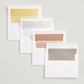 "Joie" - Save the Dates in Golden by Ani Somi - Envelope Liner Options