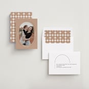 "Encircle" - Save the Dates in Apricot by Susan Zinader - Assembled