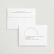 "Encircle" - Save the Dates in Apricot by Susan Zinader - FREE Recipient Addressing
