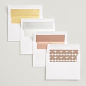 "Encircle" - Save the Dates in Apricot by Susan Zinader - Envelope Liner Options