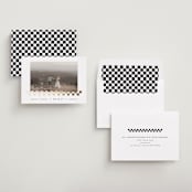 "Checkered" - Save the Dates in Snow by AK Graphics - Assembled