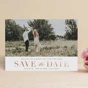 "Timeless Love" - Save the Dates in Whipped Cream by Stacey Meacham - Front
