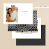"Timeless Love" - Save the Dates in Whipped Cream by Stacey Meacham - Back of Card Options