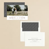 "Timeless Love" - Save the Dates in Whipped Cream by Stacey Meacham - Assembled