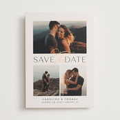 "Flourished" - Save the Dates in Chalk by Jessica Williams - Front