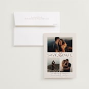 "Flourished" - Save the Dates in Chalk by Jessica Williams - Save the Date with Envelope