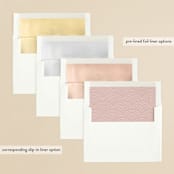 "Twice As Nice" - Save the Dates in Salmon by Hooray Creative - Envelope Liner Options