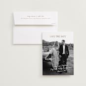 "Roadtrip" - Save the Dates in Cloud by Angela Garrick - Save the Date with Envelope