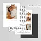 "Balance" - Save the Dates in Golden by Jessica Williams - Back of Card Options
