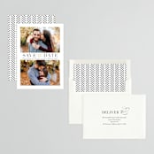 "Balance" - Save the Dates in Golden by Jessica Williams - Assembled