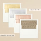 "Connection" - Save the Dates in Snow by Kristie Kern - Envelope Liner Options