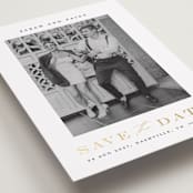 "Classic Charm" - Save the Dates in Midnight by Stacey Meacham - Detail