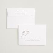 "Forte" - Save the Dates in Cognac by Kristie Kern - FREE Recipient Addressing