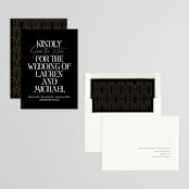 "Narrative" - Save the Dates in Black Tie by Jennifer Postorino - Assembled