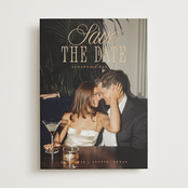 "His & Hers" - Save the Dates in Camel by Maria Alou - Front