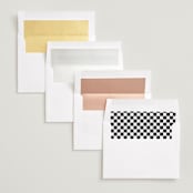 "classic timeless" - Save the Dates in Snow by Maja Cunningham - Envelope Liner Options