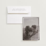 "boxed in" - Save the Dates in Quartz by Jenny Millington - Save the Date with Envelope