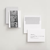 "Filmstrip" - Save the Dates in Onyx by Sarah Mraz - Assembled