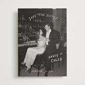"Lovers" - Save the Dates in Ivory by Stephanie Heinrich Godbout - Front