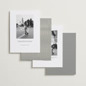 "Lovers" - Save the Dates in Ivory by Stephanie Heinrich Godbout - Back of Card Options