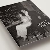 "Lovers" - Save the Dates in Ivory by Stephanie Heinrich Godbout - Detail